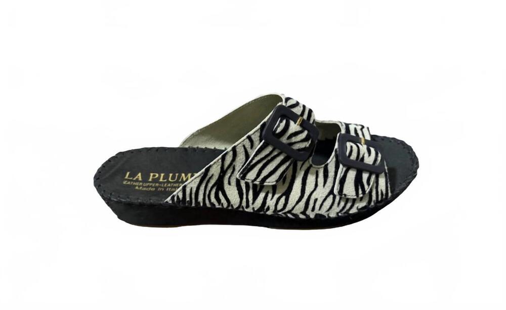 NEW LAPLUME women's jenn sandal in zebra
